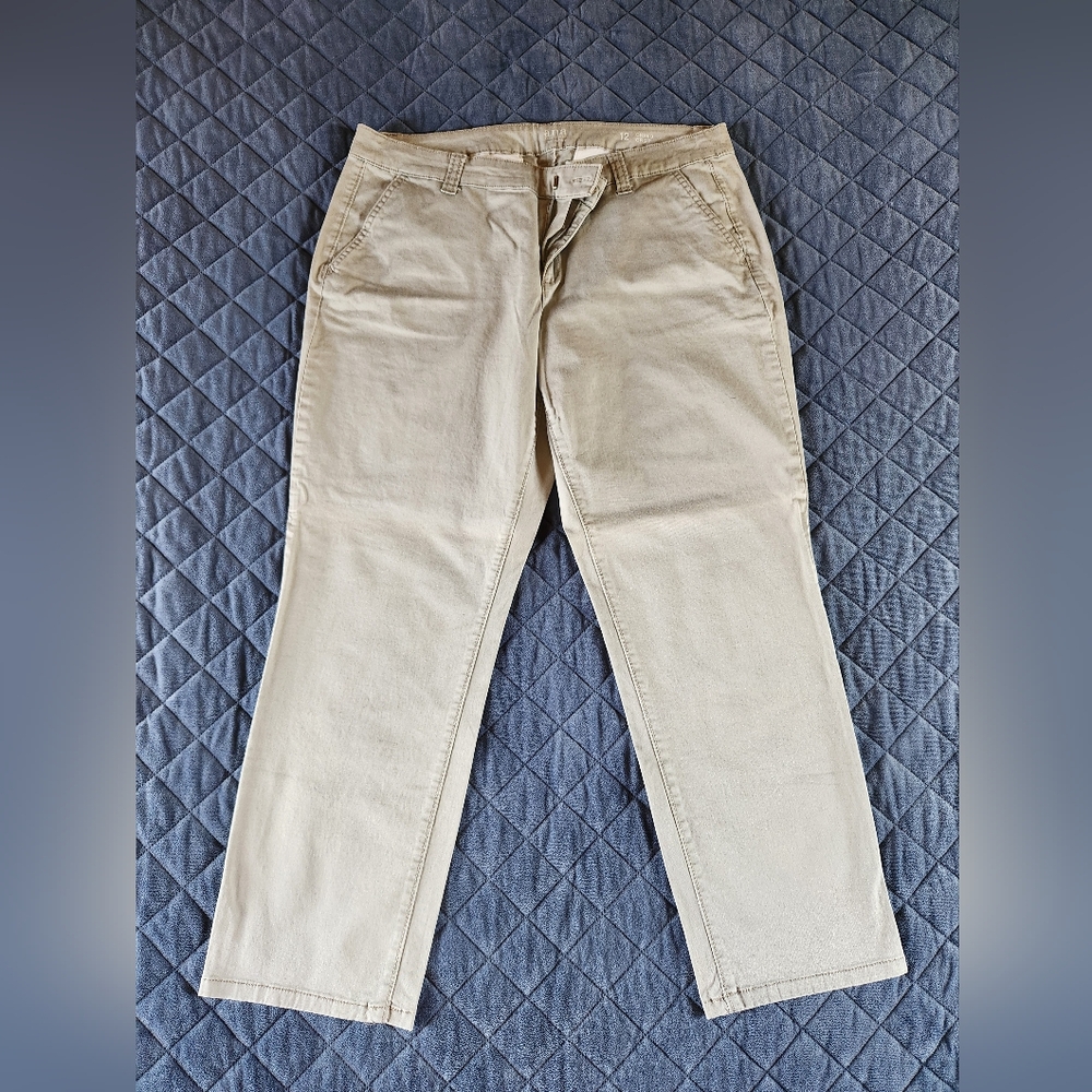 Womens A.N.A. Cropped Chino Pant Sz 12